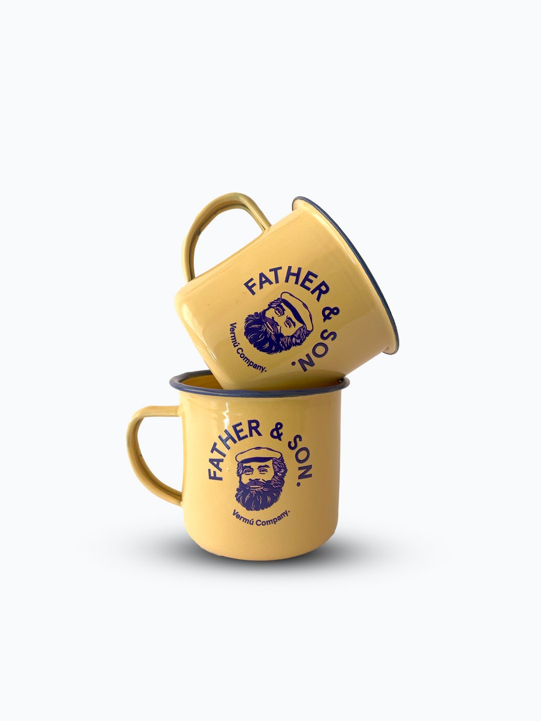 Pack 4 vasos enlozados